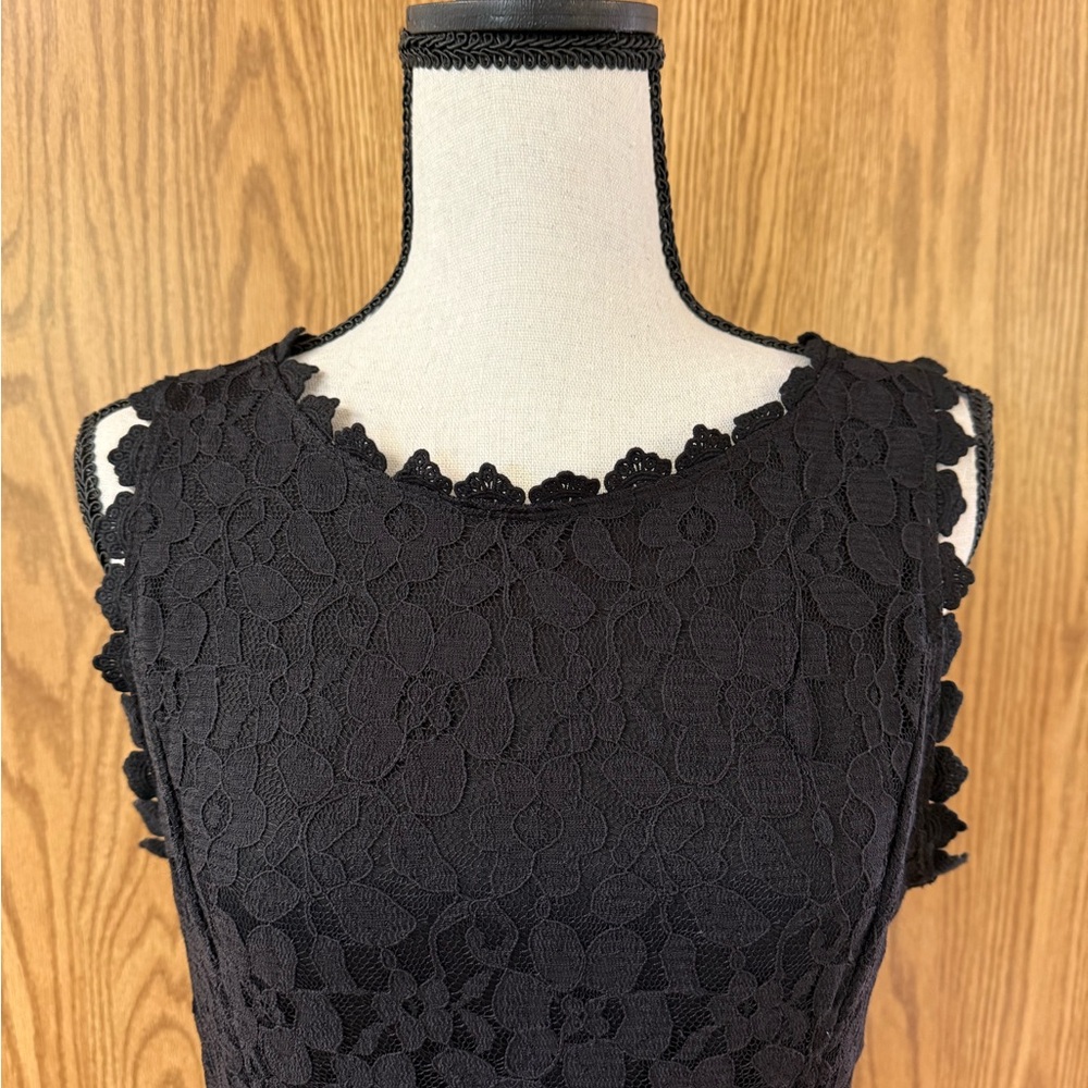 Elegant Black Lace Dress - Picture 3 of 9